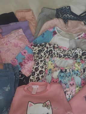 Girls Clothing Bundle - Shirts, Shorts, Dresses, Pants, Sweaters - Size 6/6x-7/8
